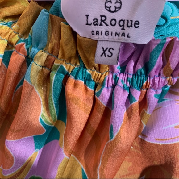 LAROQUE SULLIVAN DRESS IN MALIBU FLORAL COLORFUL SLEEVELESS PULLOVER MAXI DRESS - Picture 7 of 15